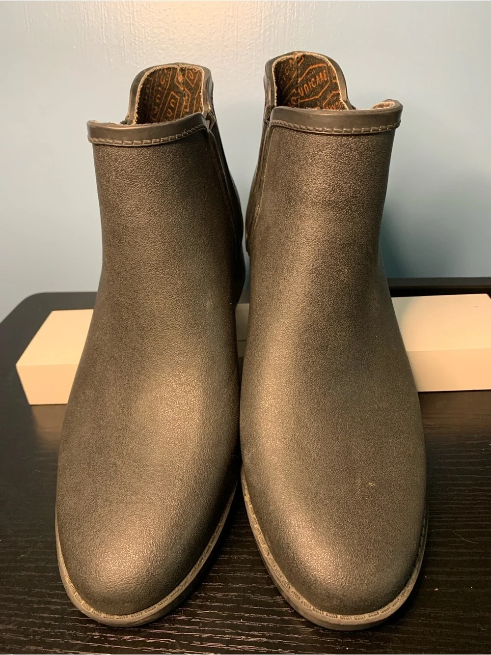 Women's Black Waterproof Ankle Rain Boots